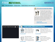 Tablet Screenshot of filtre-nobel.ro